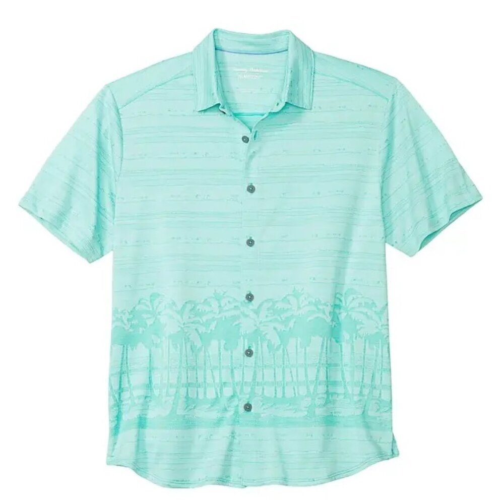 Tommy Bahama Palm BLVD Camp Shirt (Color: Lawn Chair, Size L)